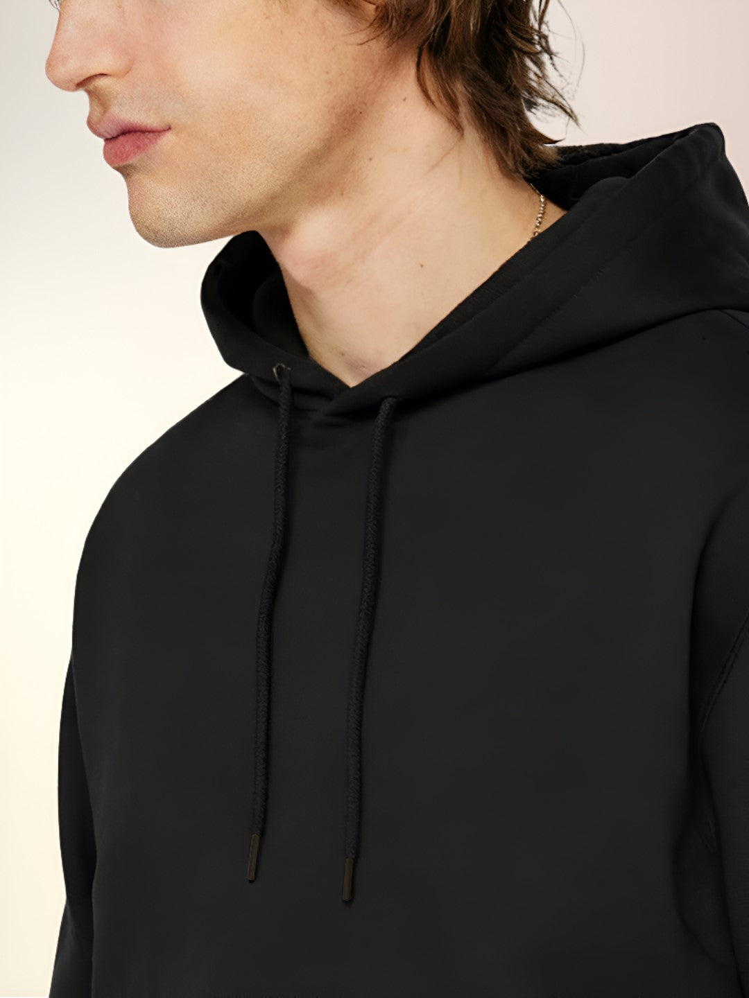 Solid Fleece Hoodie Sweatshirt