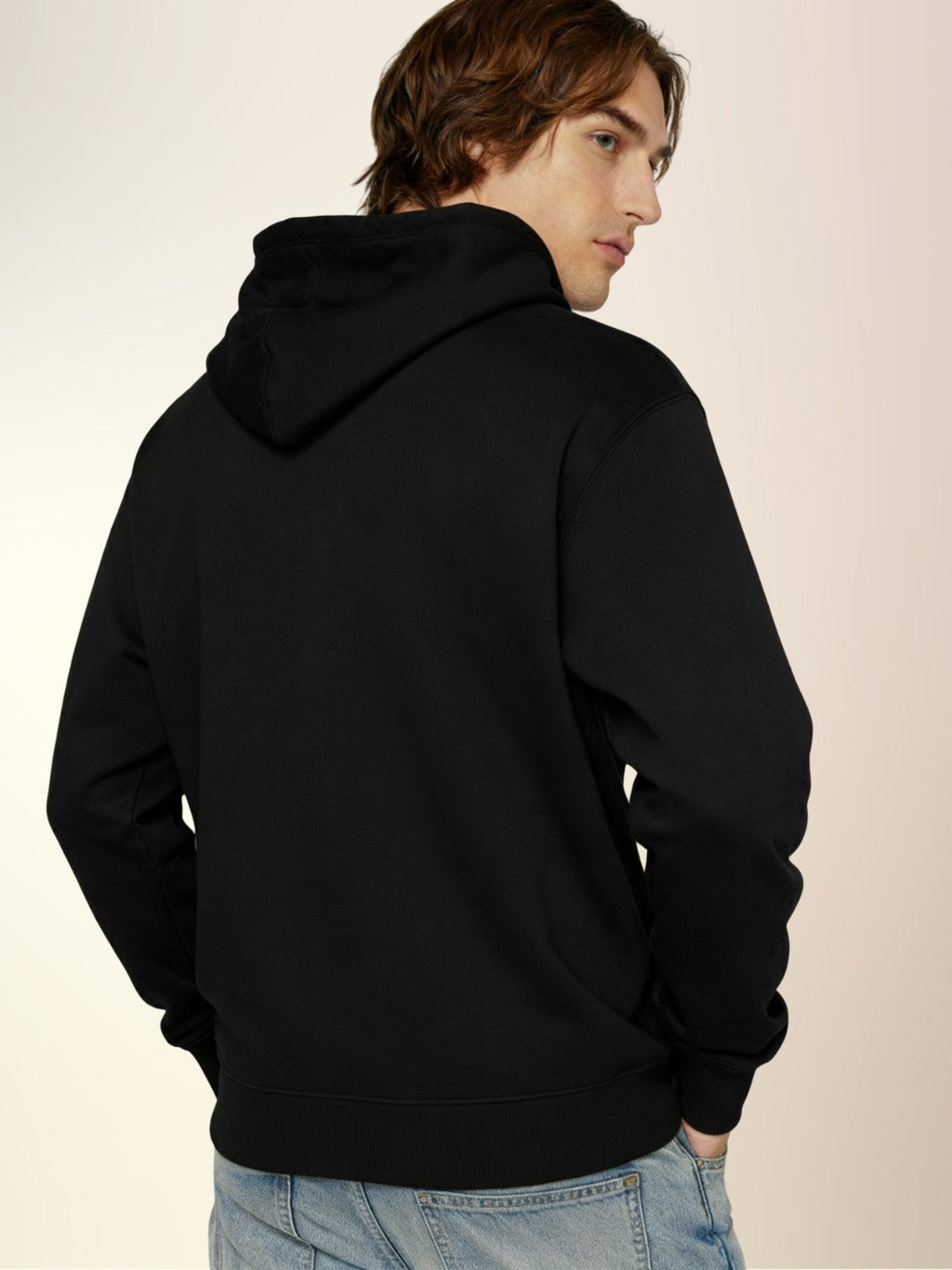 Solid Fleece Hoodie Sweatshirt