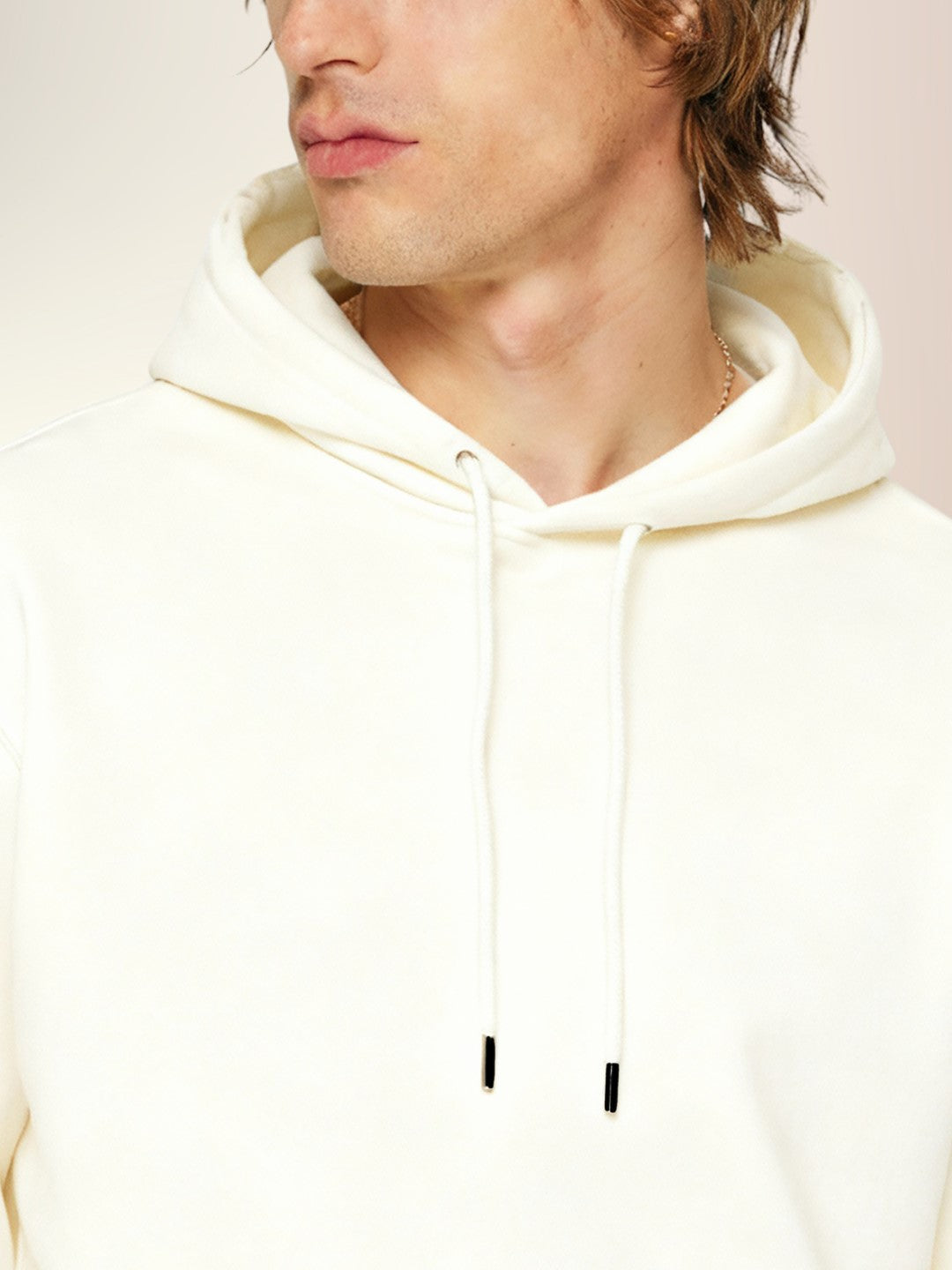 Solid Fleece Hoodie Sweatshirt