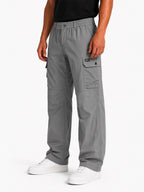 Solid Baggy Fit Cargo Pants