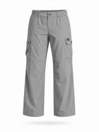 Solid Baggy Fit Cargo Pants