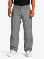 Solid Baggy Fit Cargo Pants