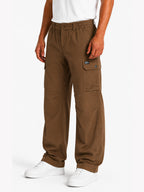 Solid Baggy Fit Cargo Pants