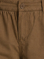 Solid Baggy Fit Cargo Pants