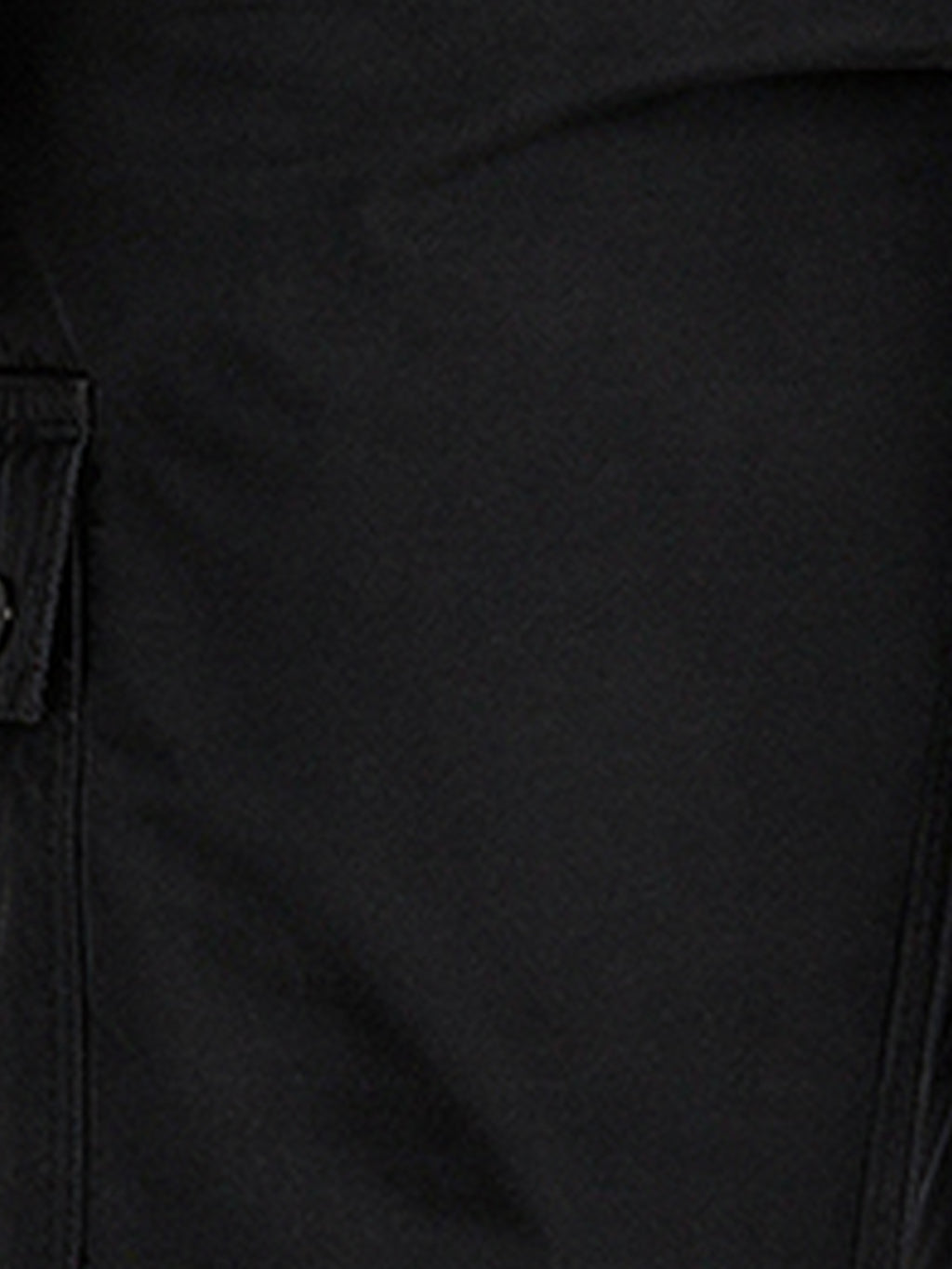 Solid Baggy Fit Cargo Pants