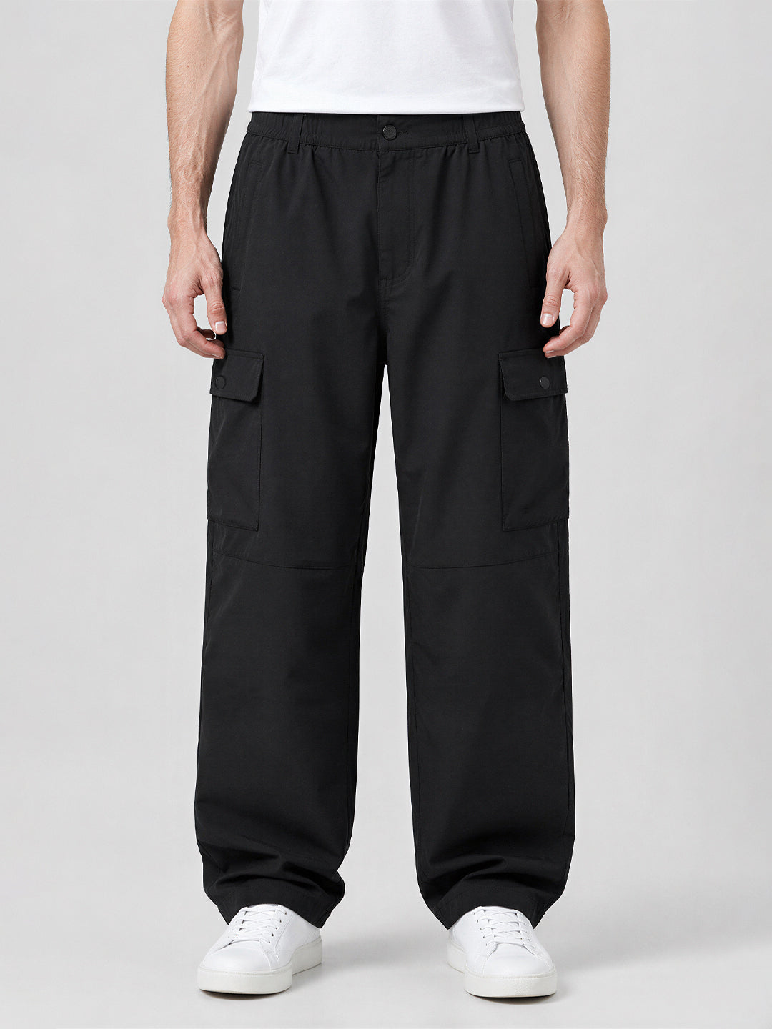 Black Utility Cargo Pants