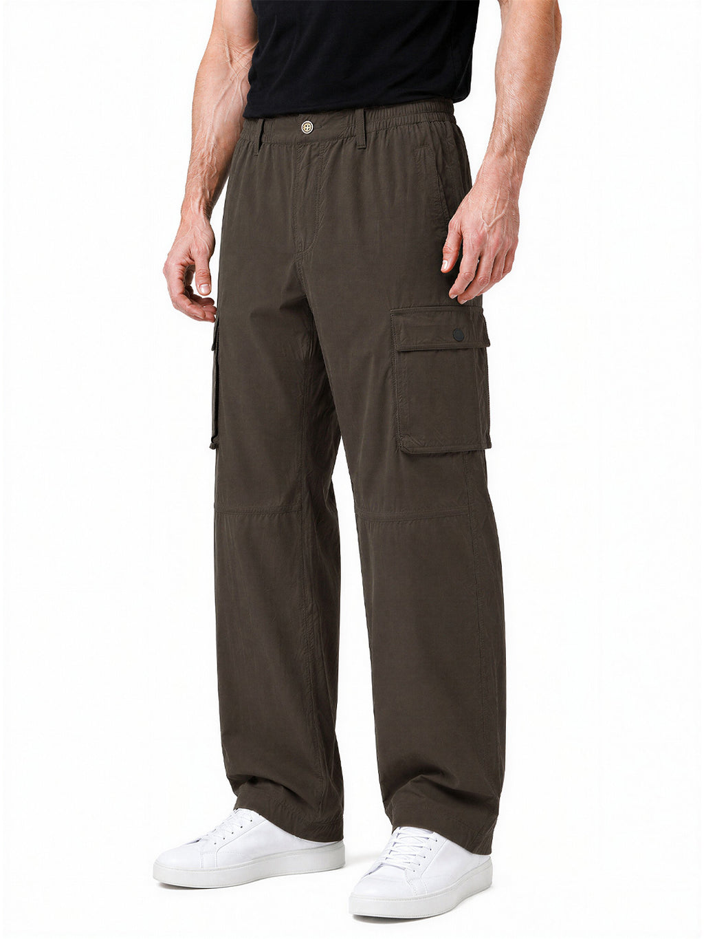 Brown Utility Cargo Pants