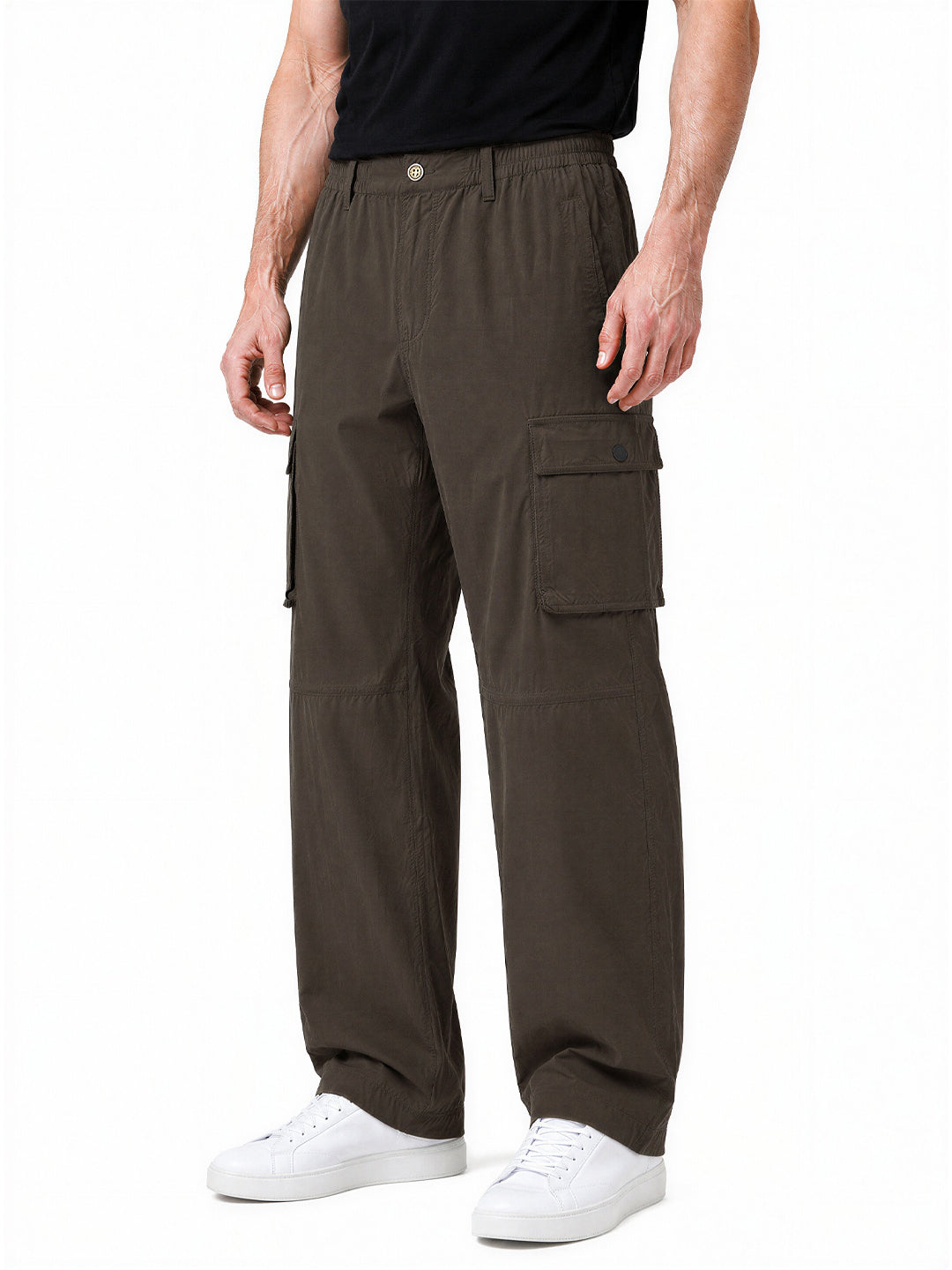 Brown Utility Cargo Pants