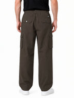 Brown Utility Cargo Pants