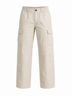 Solid Baggy Fit Cargo Pants