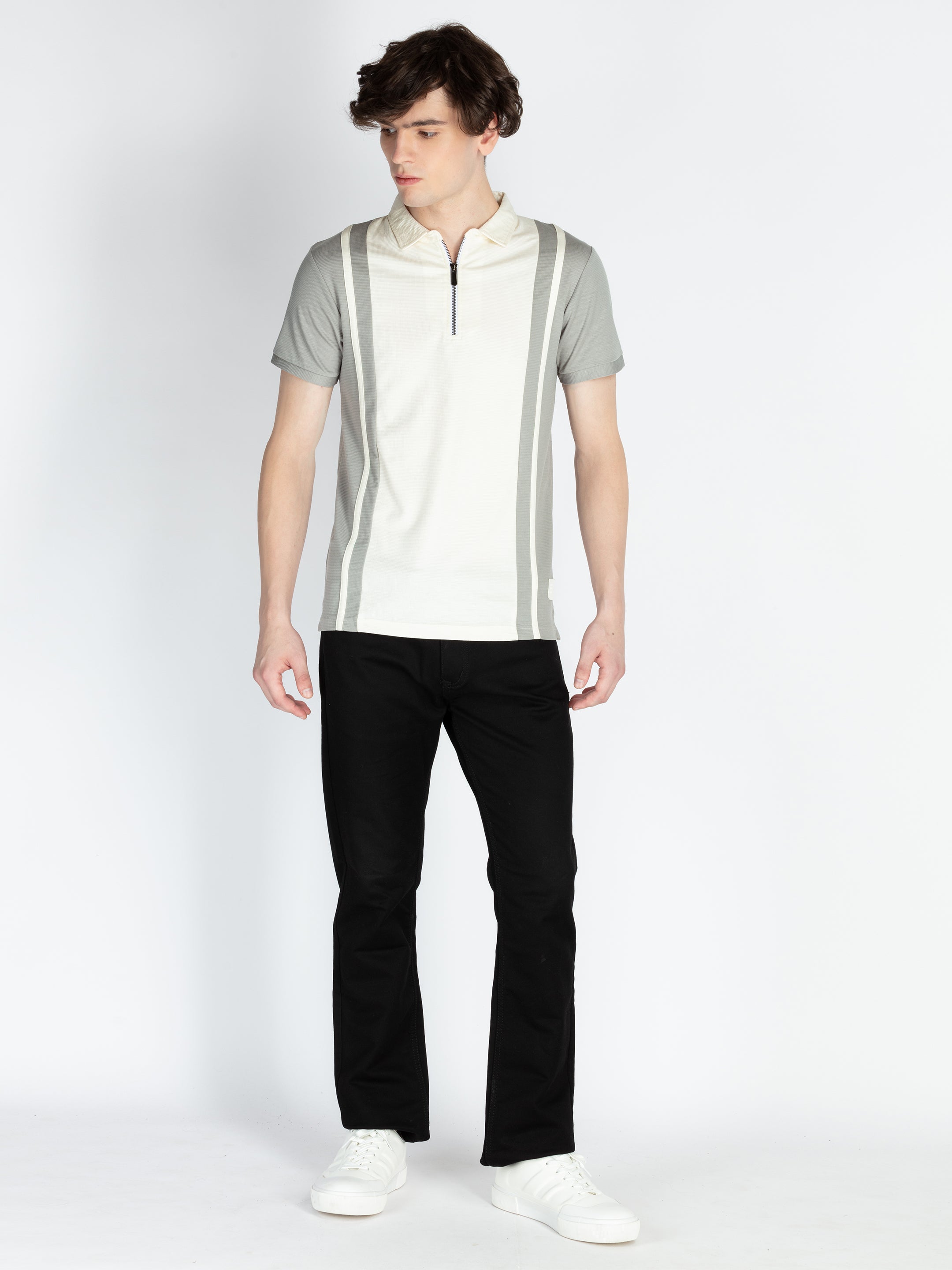 Mens Cut & Sew Polo T-Shirt