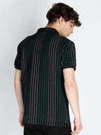 Mens Striped Polo T-Shirt