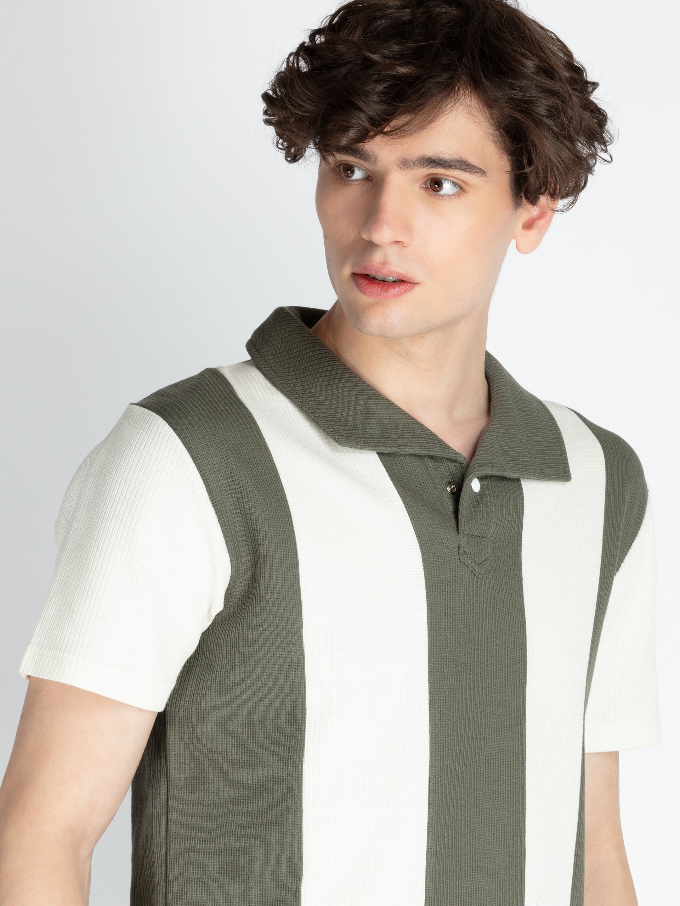 Mens Cut & Sew Polo T-Shirt