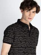 Mens All Over Printed Polo T-Shirt