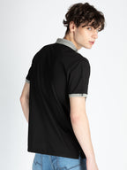 Mens Solid Regular Fit Polo T-Shirt
