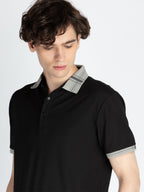 Mens Solid Regular Fit Polo T-Shirt