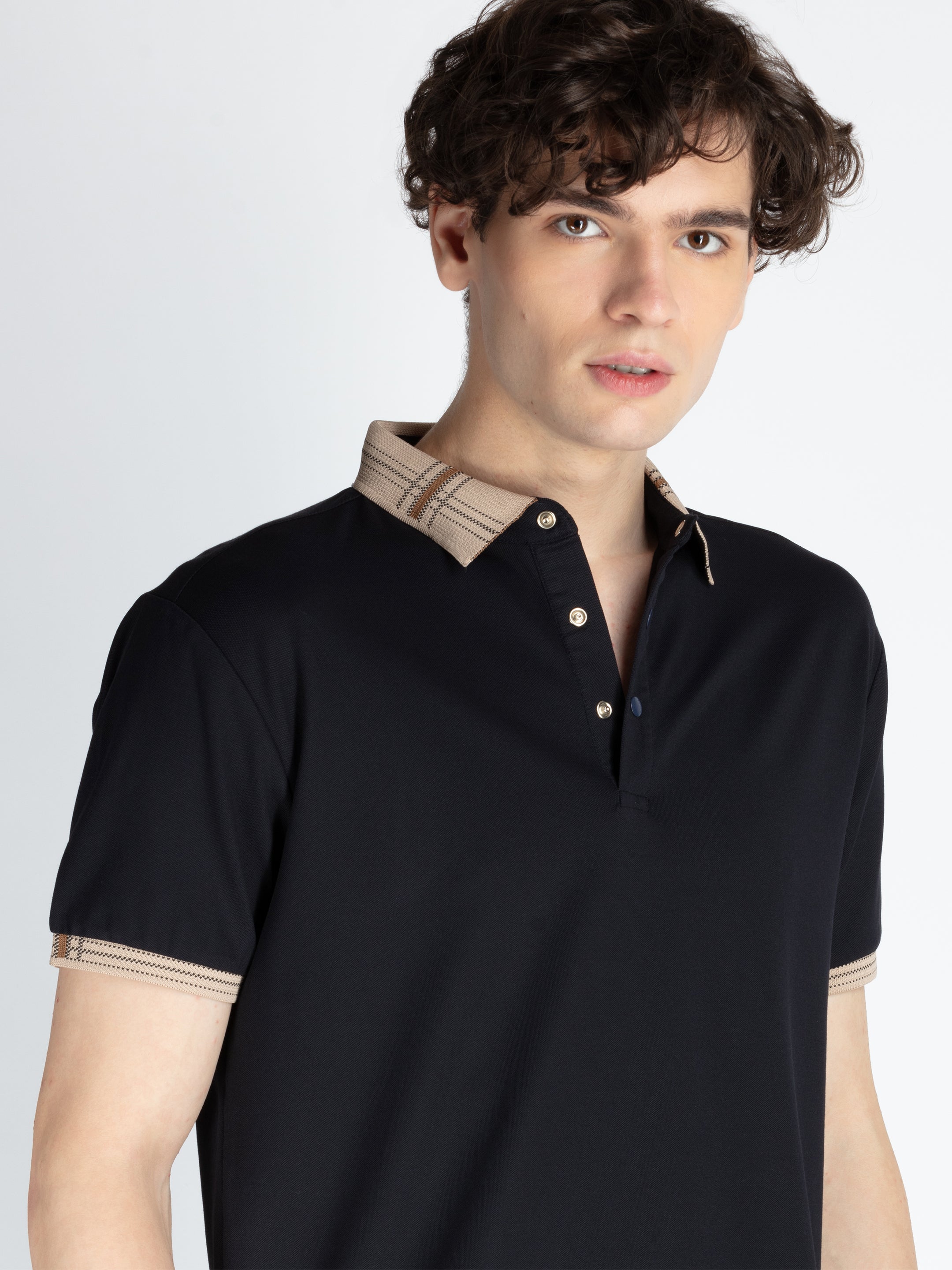 Men's Solid Regular Fit Polo T-Shirt