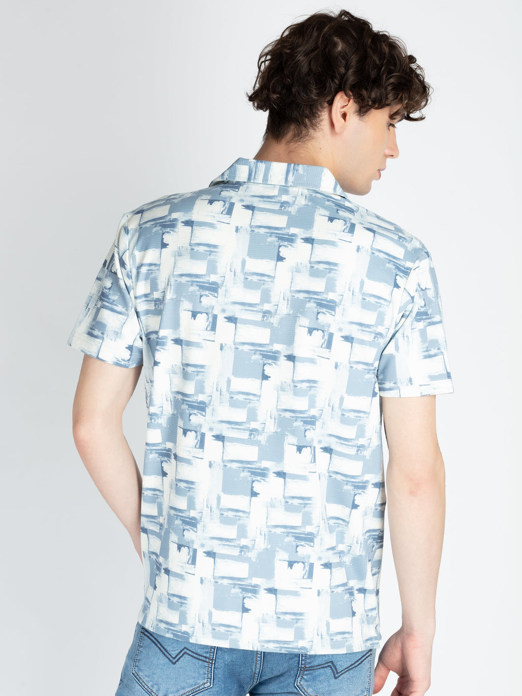 Mens All Over Printed Polo T-Shirt