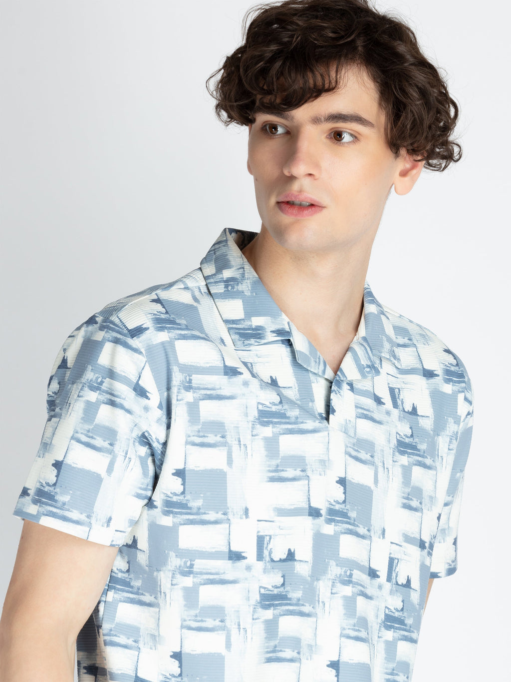 Mens All Over Printed Polo T-Shirt
