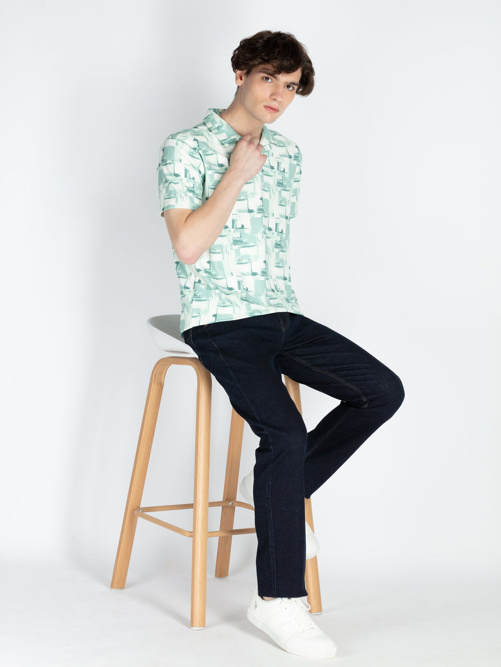 Mens All Over Printed Polo T-Shirt