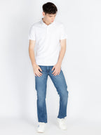 Mens Solid Polo Collar T-Shirt