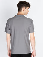 Men's Solid Polo Collar T-Shirt