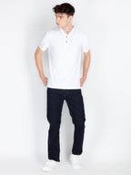 Mens Solid Polo Collar T-Shirt