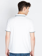 Men's Solid Polo Collar T-Shirt
