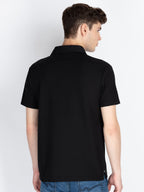 Mens Printed Polo Collar T-Shirt