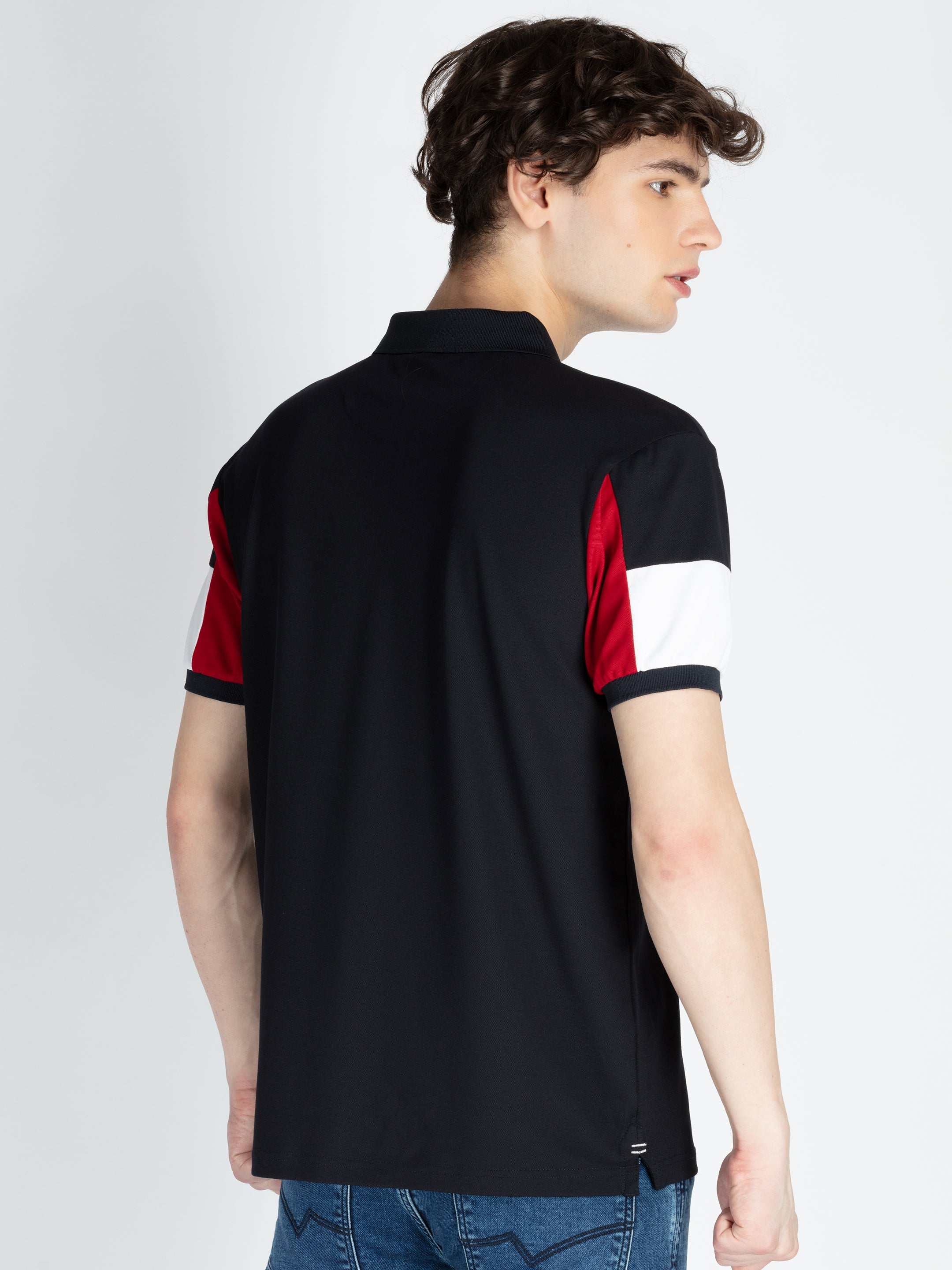 Mens Cut & Sew Polo T-Shirt