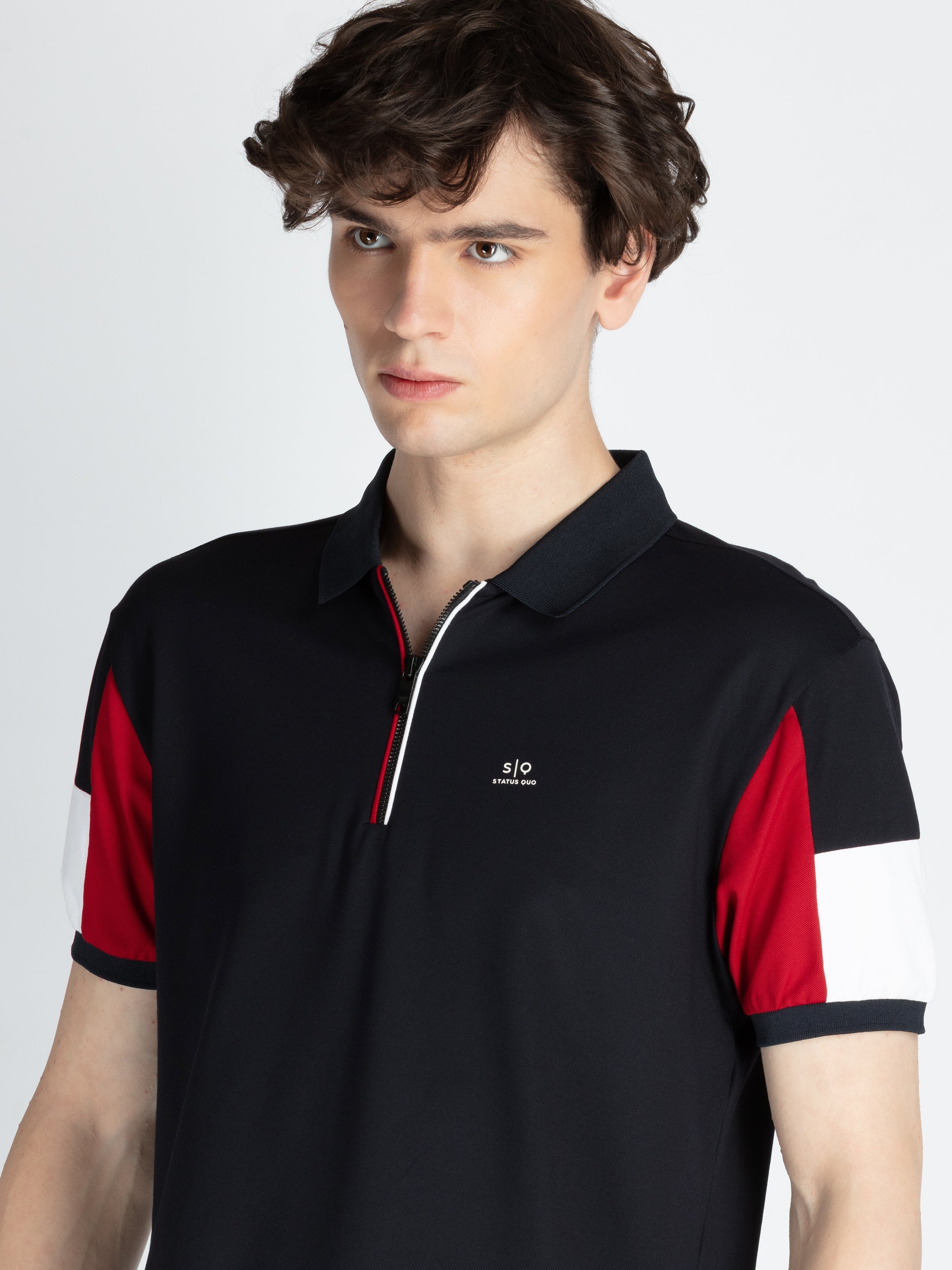Mens Cut & Sew Polo T-Shirt