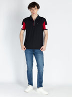 Mens Cut & Sew Polo T-Shirt