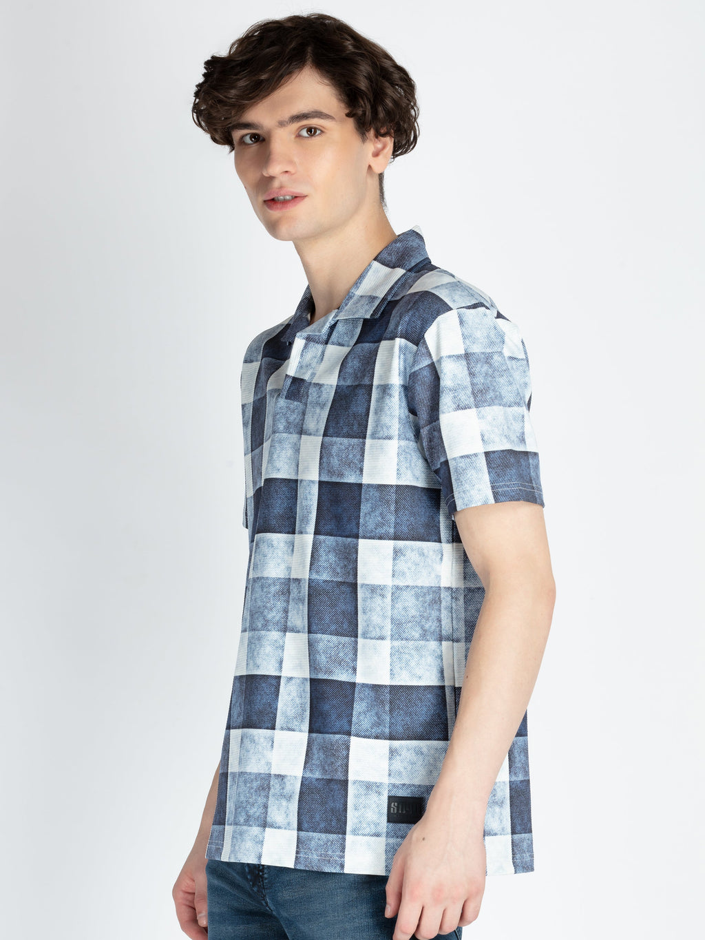 Mens All Over Printed Polo T-Shirt