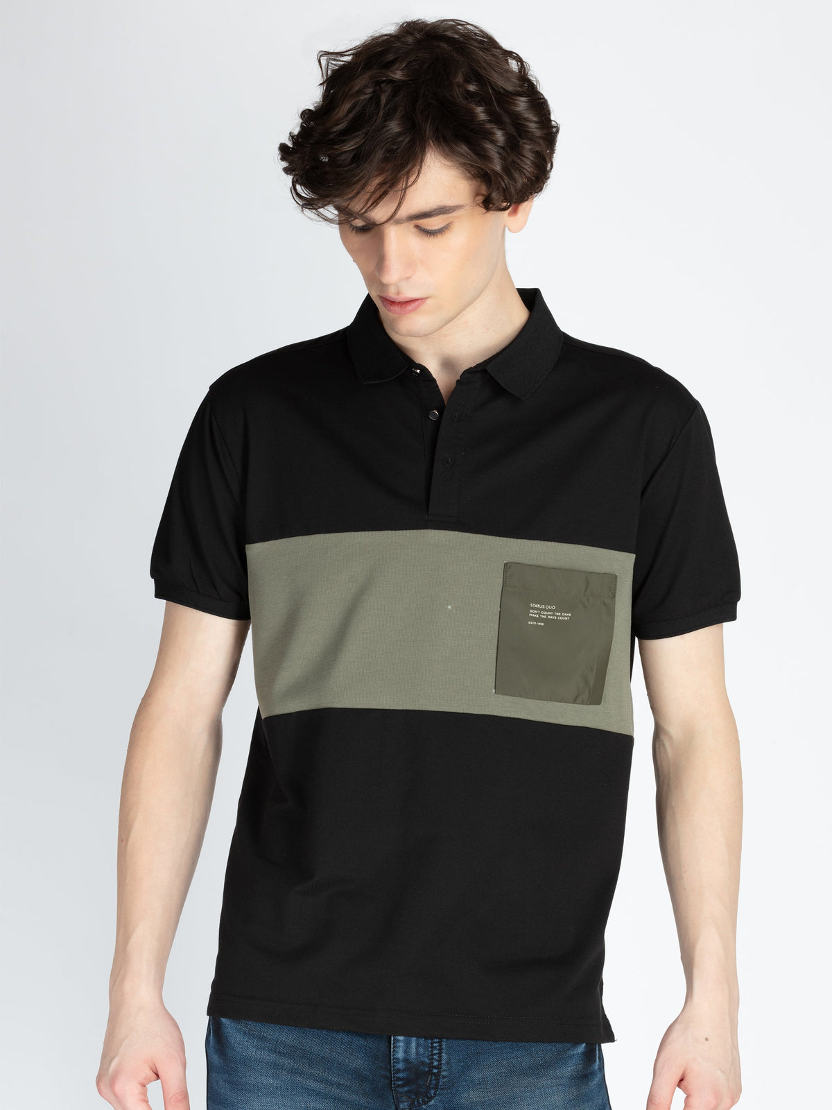Status Quo |Men's Printed Polo T-shirt - S, M, L, XL, XXL