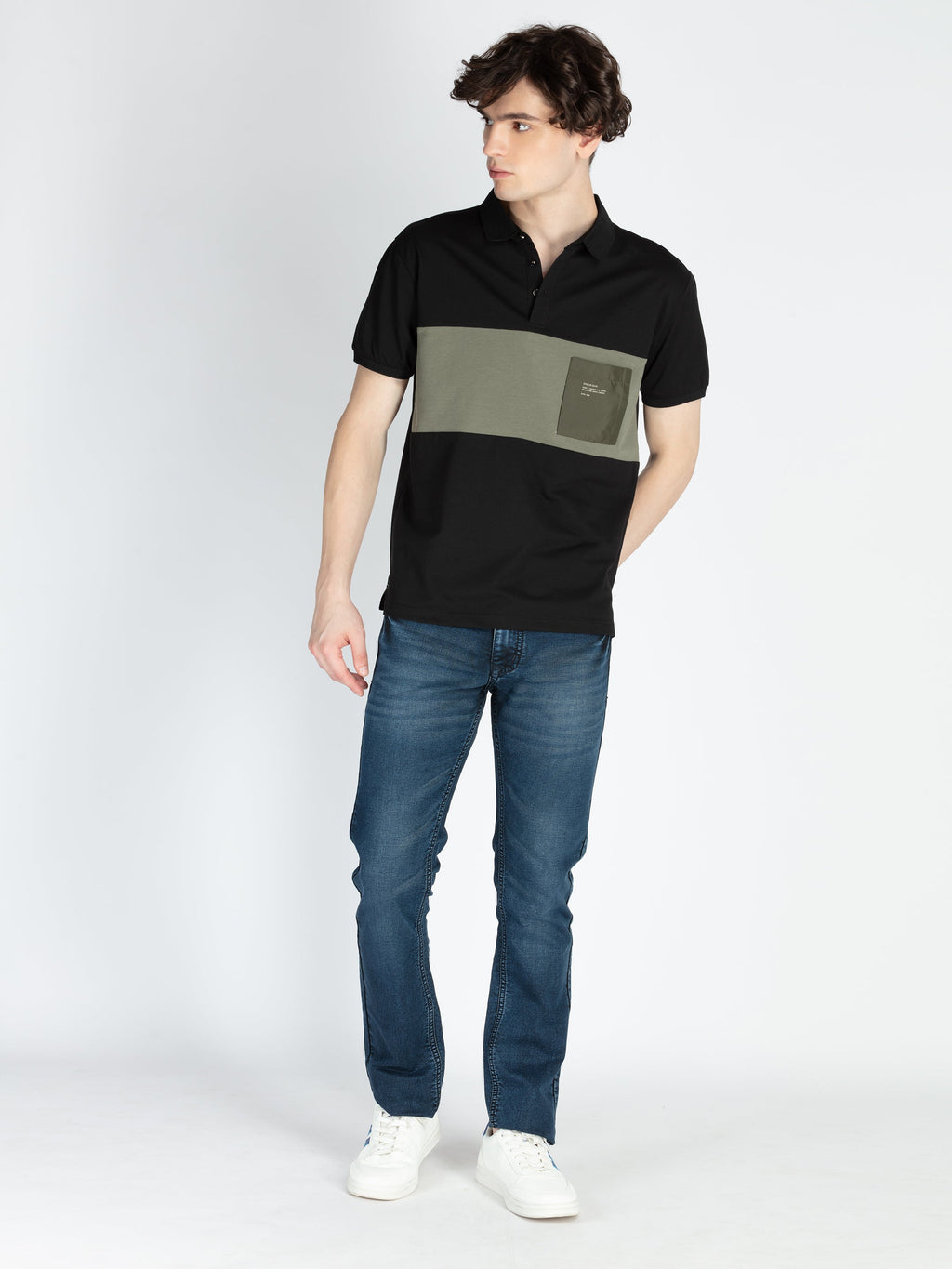 Men's Cut & Sew Polo T-Shirt