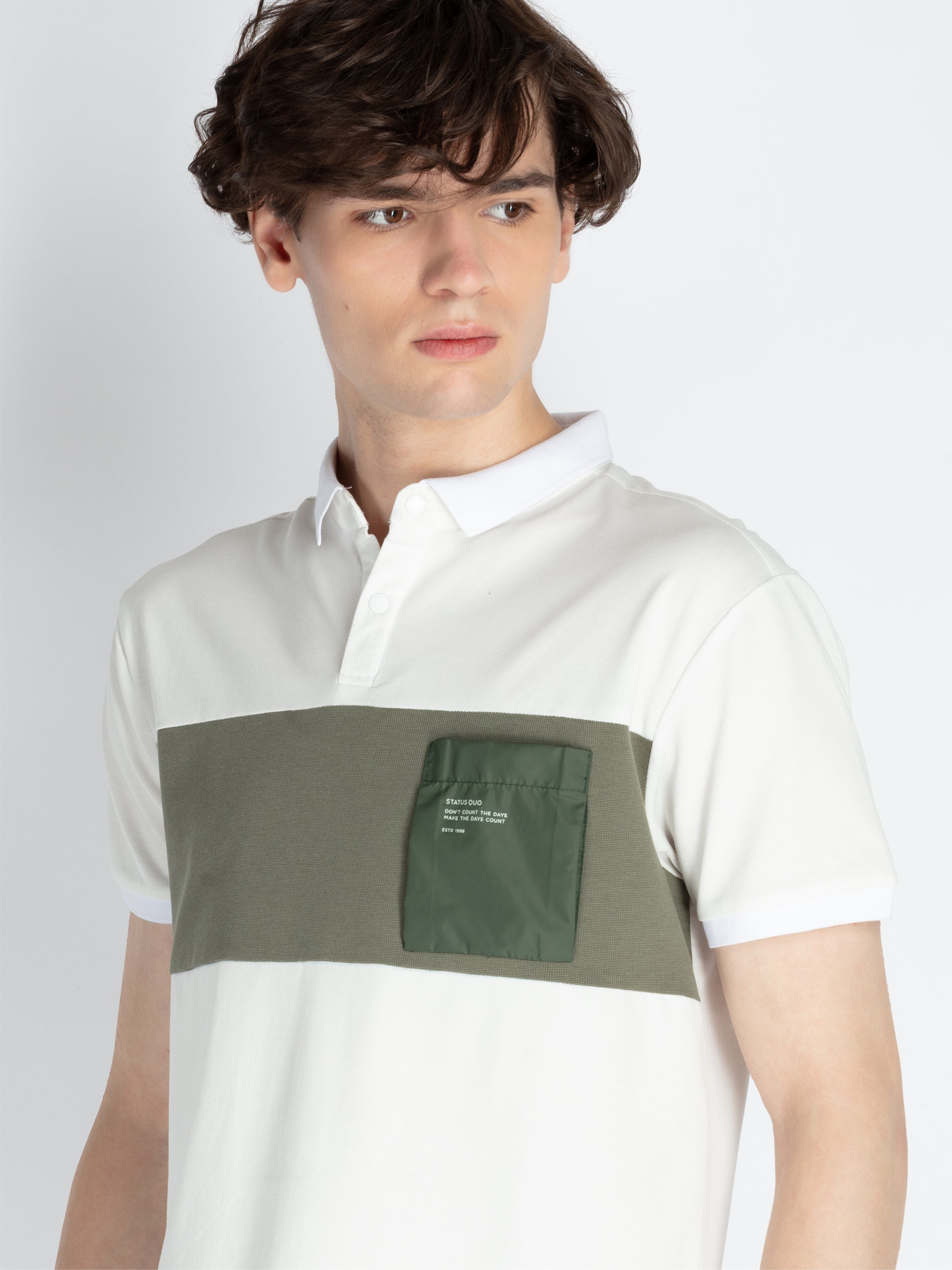 Mens Cut & Sew Polo T-Shirt