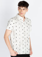 Mens Printed Polo Collar T-Shirt