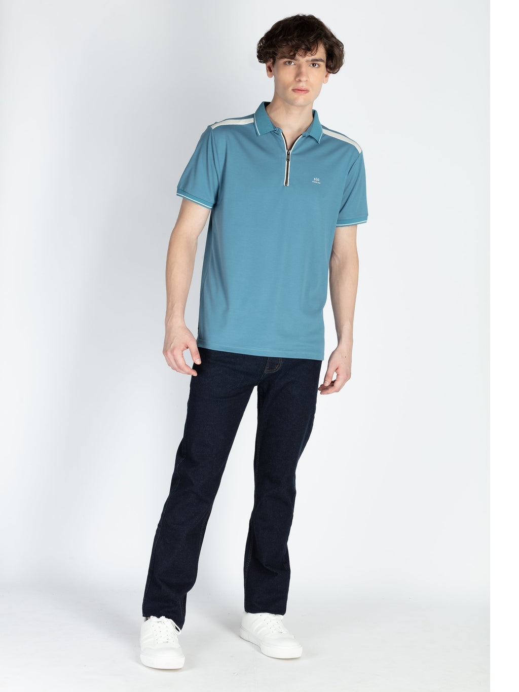 Mens Solid Regular Fit Polo T-Shirt