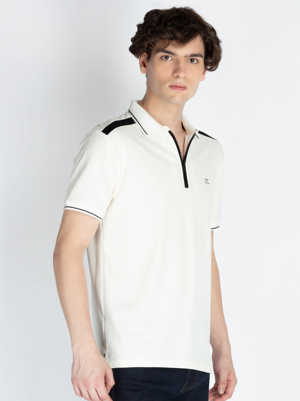 Mens Solid Regular Fit Polo T-Shirt