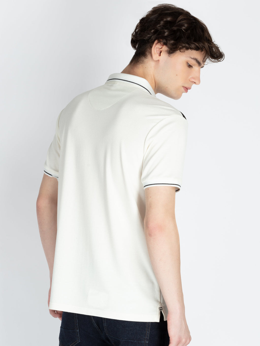 Mens Solid Regular Fit Polo T-Shirt