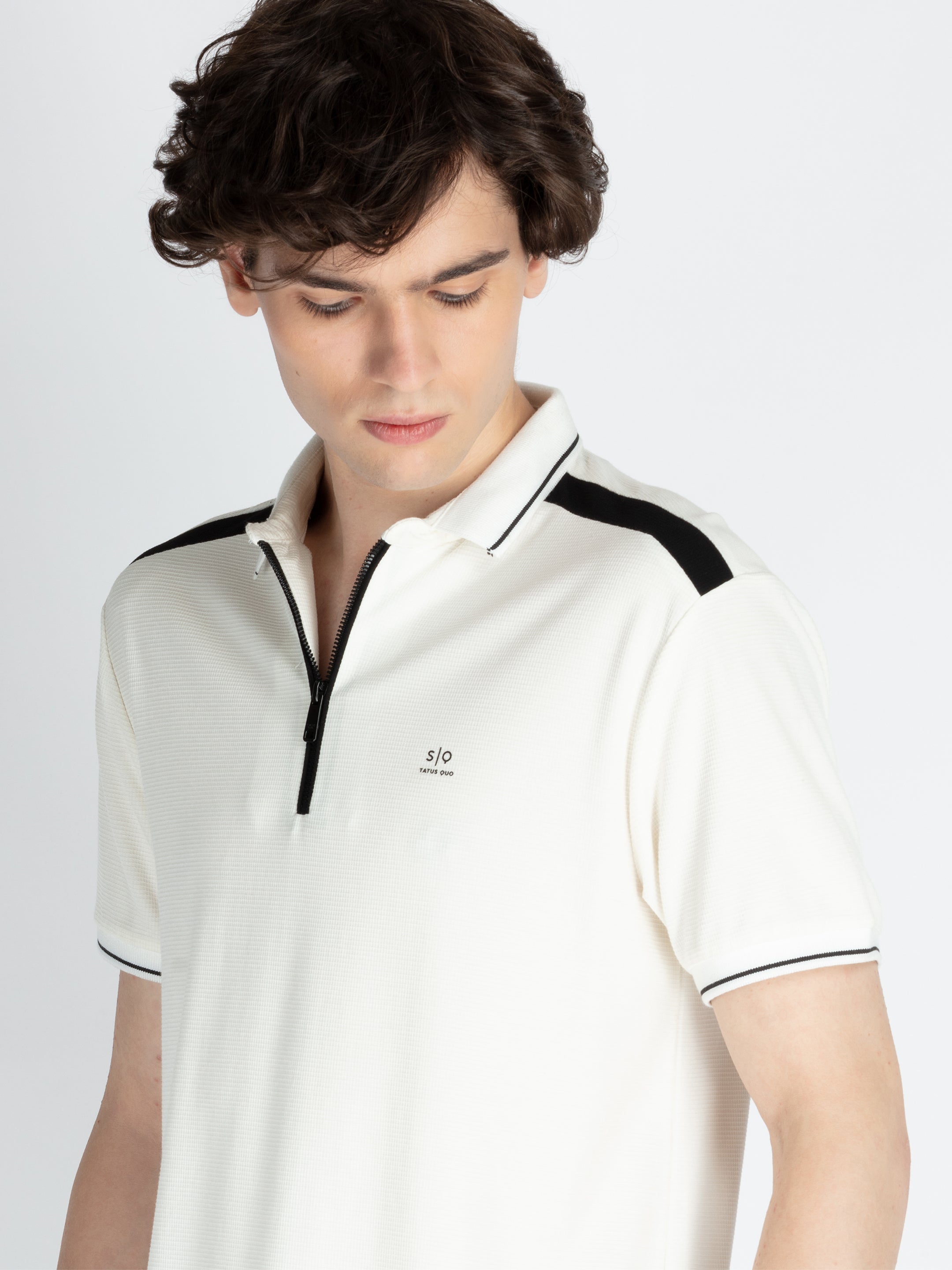 Mens Solid Regular Fit Polo T-Shirt
