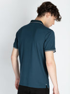 Mens Solid Regular Fit Polo T-Shirt