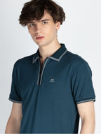 Mens Solid Regular Fit Polo T-Shirt