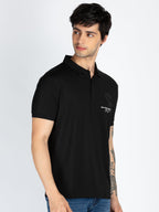 Mens Front & Back Printed Polo T-Shirt