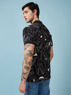 Men's Printed Polo Neck Half Sleeves T-shirts