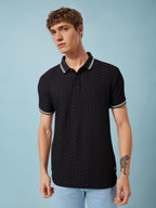 Men's Solid Polo Neck Half Sleeves T-shirts