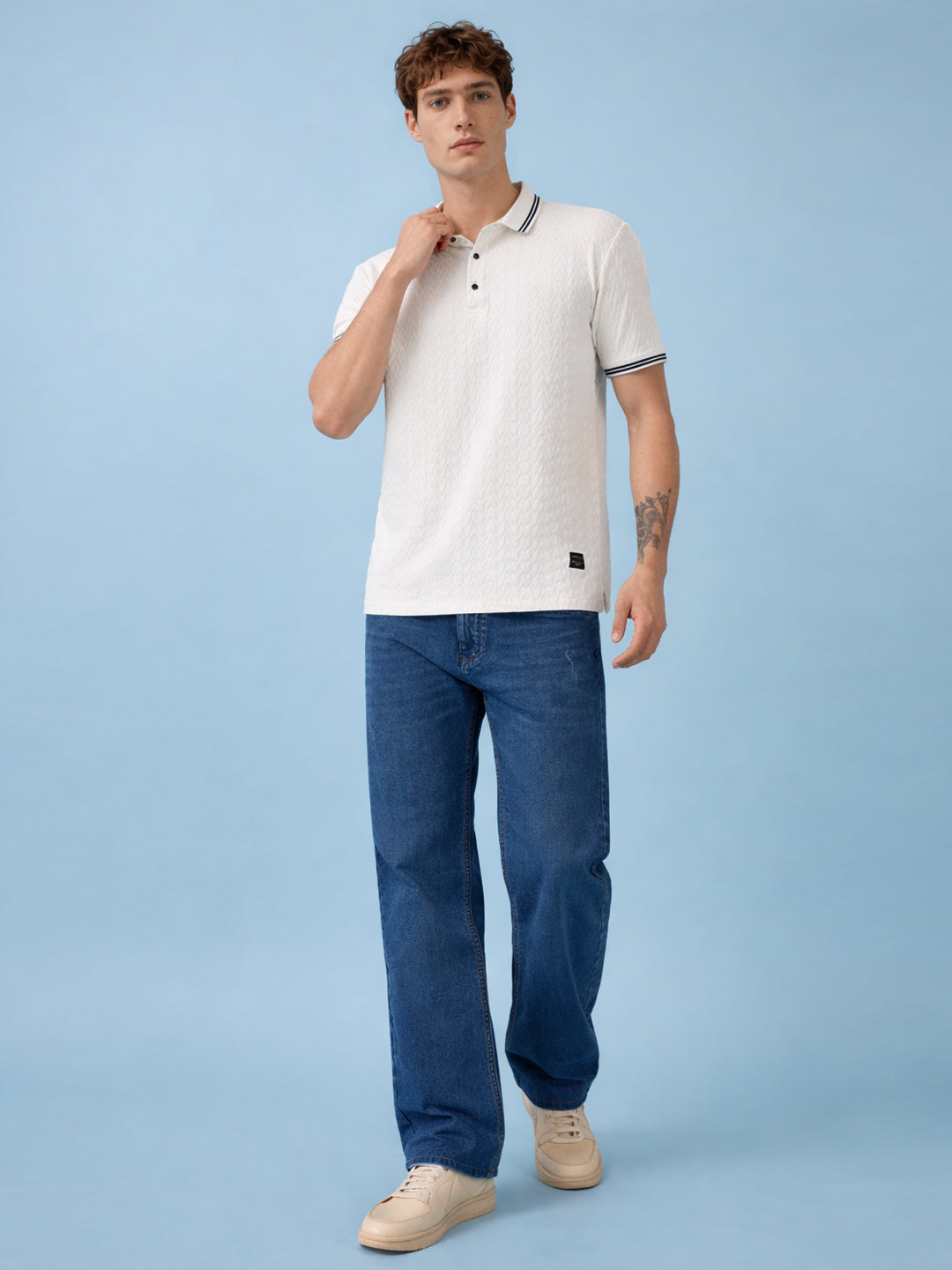 Men's Solid Polo Neck Half Sleeves T-shirts Main image