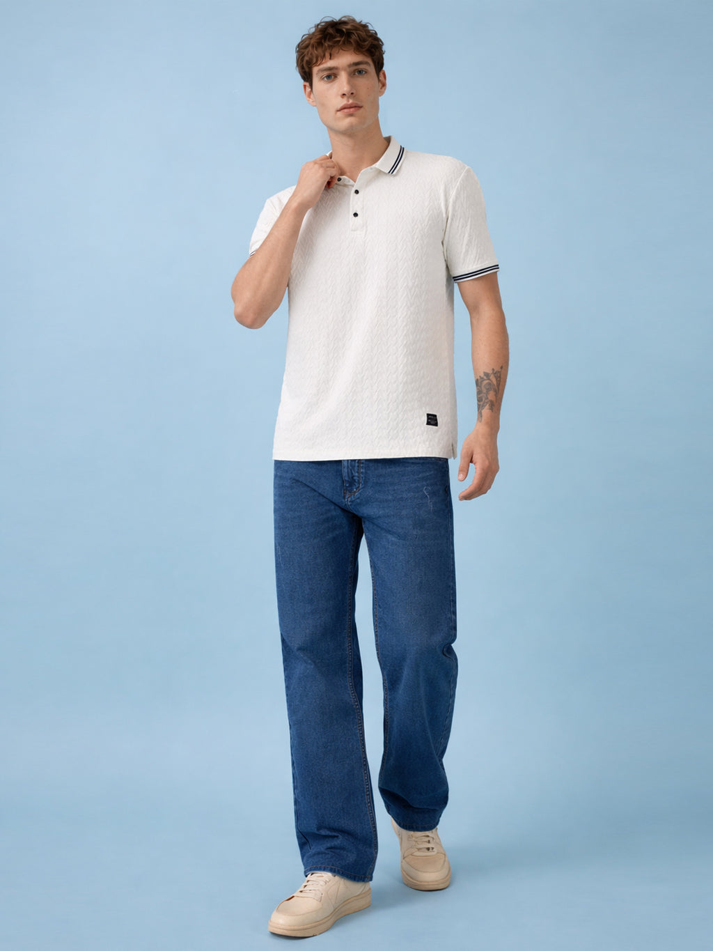 Men's Solid Polo Neck Half Sleeves T-shirts