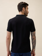 Men's Solid Polo Collar Half Sleeves Regular Fit Tshirt