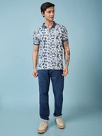 Men's Printed Polo Neck Half Sleeves T-shirts